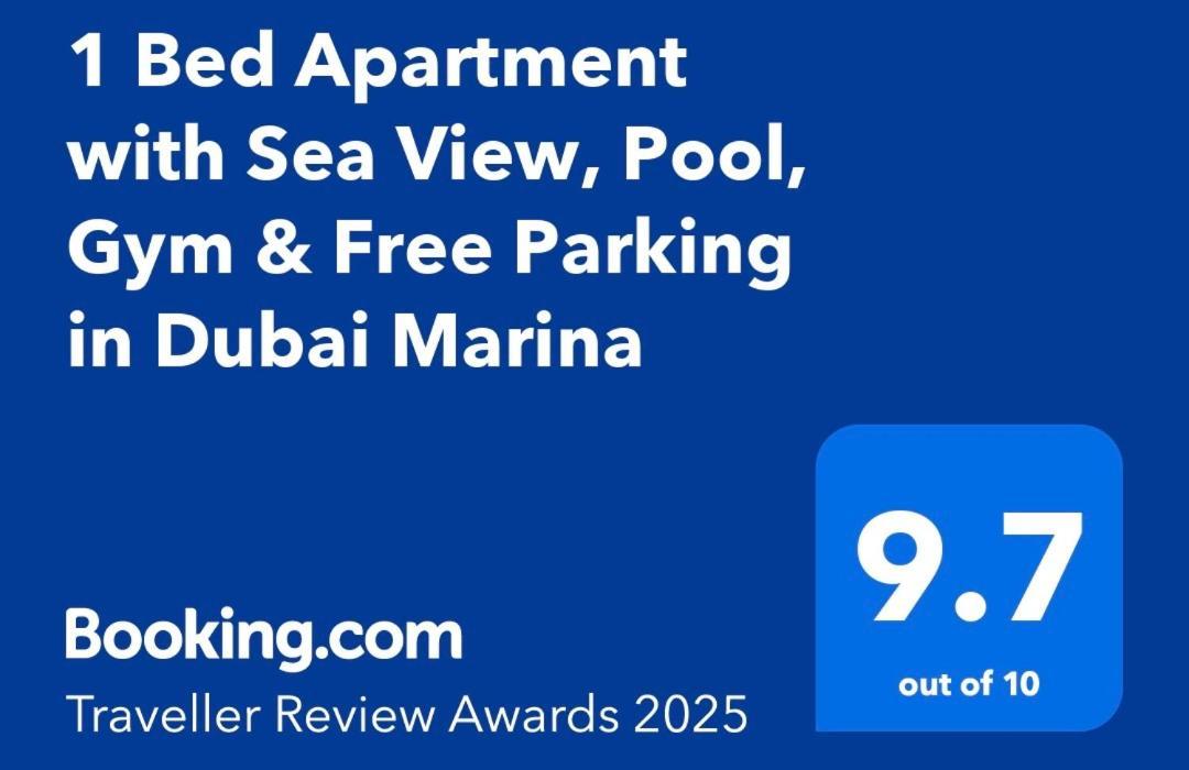 1 Bed Apartment With Sea View, Pool, Gym & Free Parking In Dubai Marina エクステリア 写真